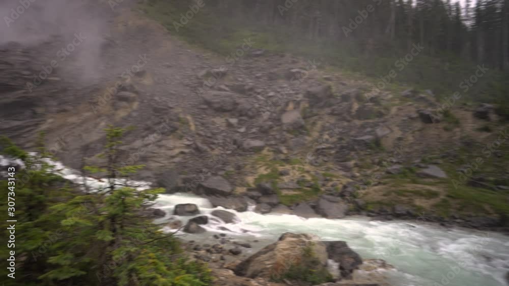 Wakkakaw Falls in Yoho National Park of Canada Wakkakaw Falls in Yoho National Park of Canada