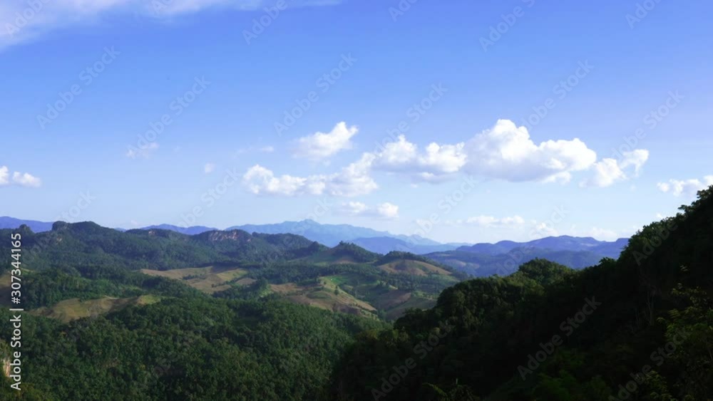 Blue sky and mountain with cloud Time lapse. Blue sky and mountain with cloud Time lapse.