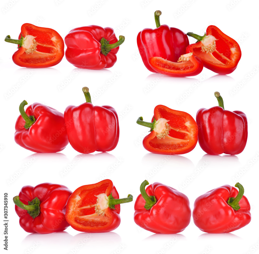 Sweet pepper isolated on white background Sweet pepper isolated on white background