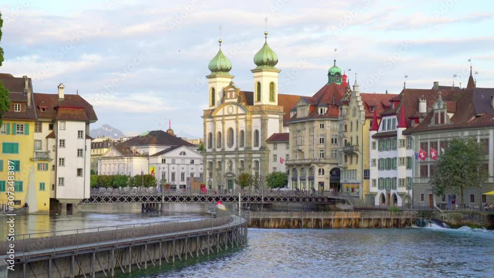 Lucerne City with Lake in Switzerland Lucerne City with Lake in Switzerland