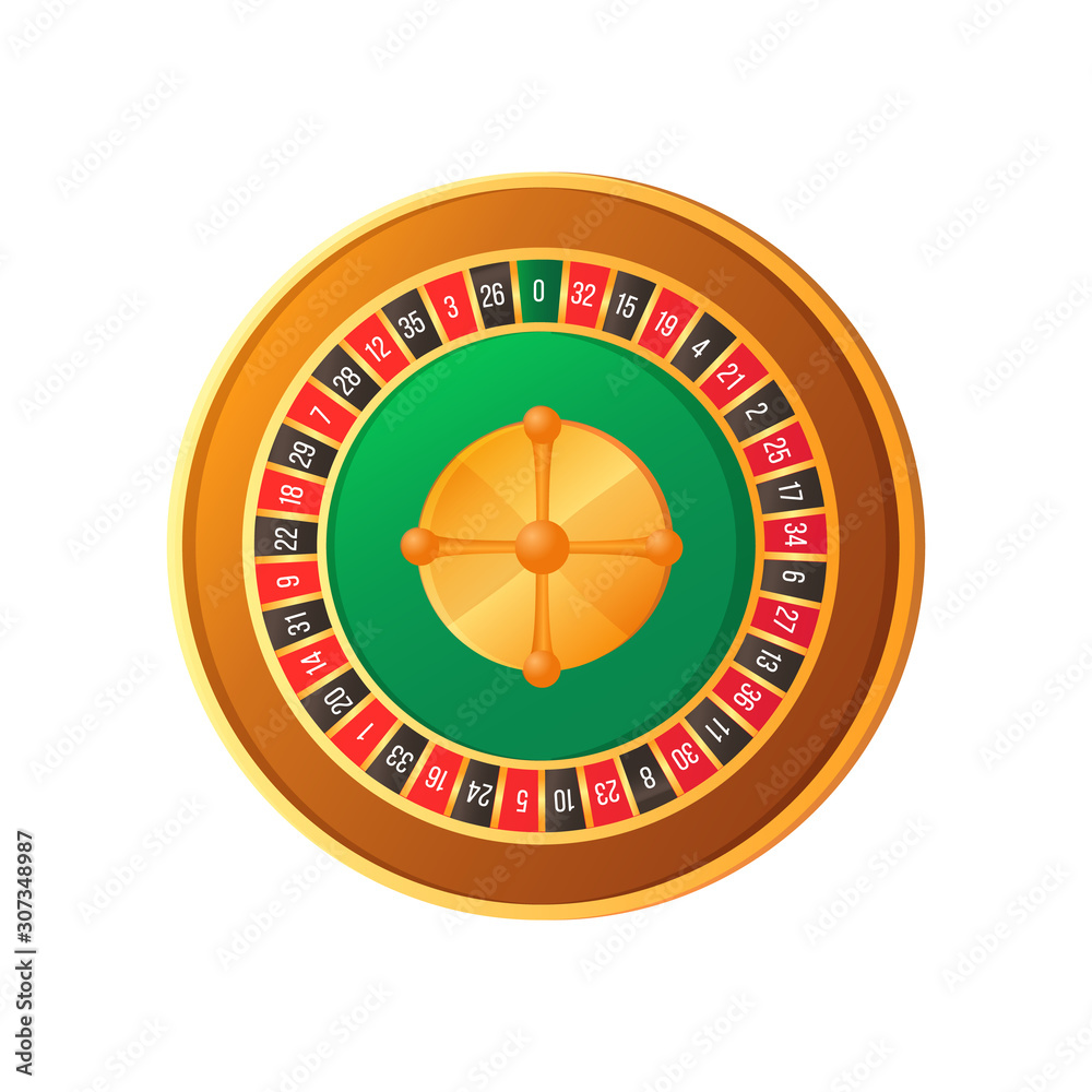 Casino roulette with numbers, round table for poker, wheel element of entertainment, circle glossy object on white, fortune element, gambling icon vector Casino roulette with numbers, round table for poker, wheel element of entertainment, circle glossy object on white, fortune element, gambling icon vector