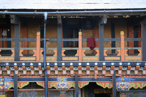 buddhist fortress (dzong) in jakar (bhutan) photo