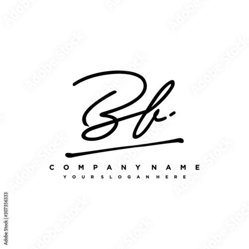 BB initials signature logo. Handwriting logo vector templates. Hand drawn Calligraphy lettering Vector illustration.