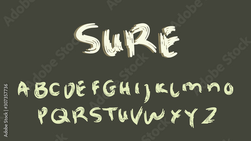 unique brush font cool and artsy