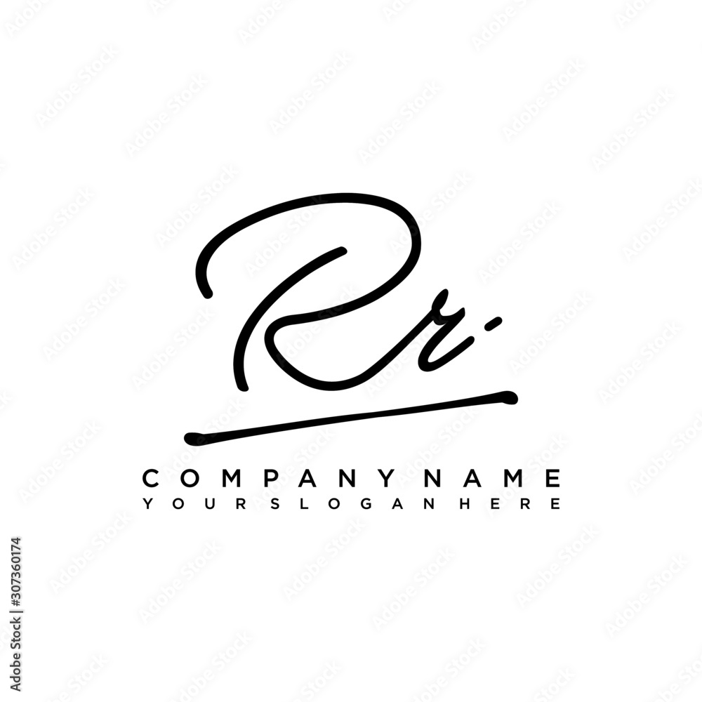 RR initials signature logo. Handwriting logo vector templates. Hand drawn Calligraphy lettering Vector illustration. RR initials signature logo. Handwriting logo vector templates. Hand drawn Calligraphy lettering Vector illustration.