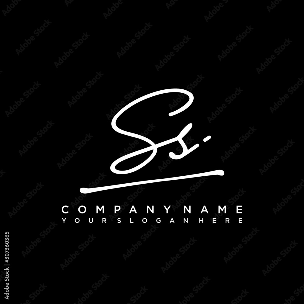 SS initials signature logo. Handwriting logo vector templates. Hand drawn Calligraphy lettering Vector illustration. SS initials signature logo. Handwriting logo vector templates. Hand drawn Calligraphy lettering Vector illustration.