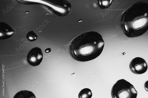 Close up of drops in a window