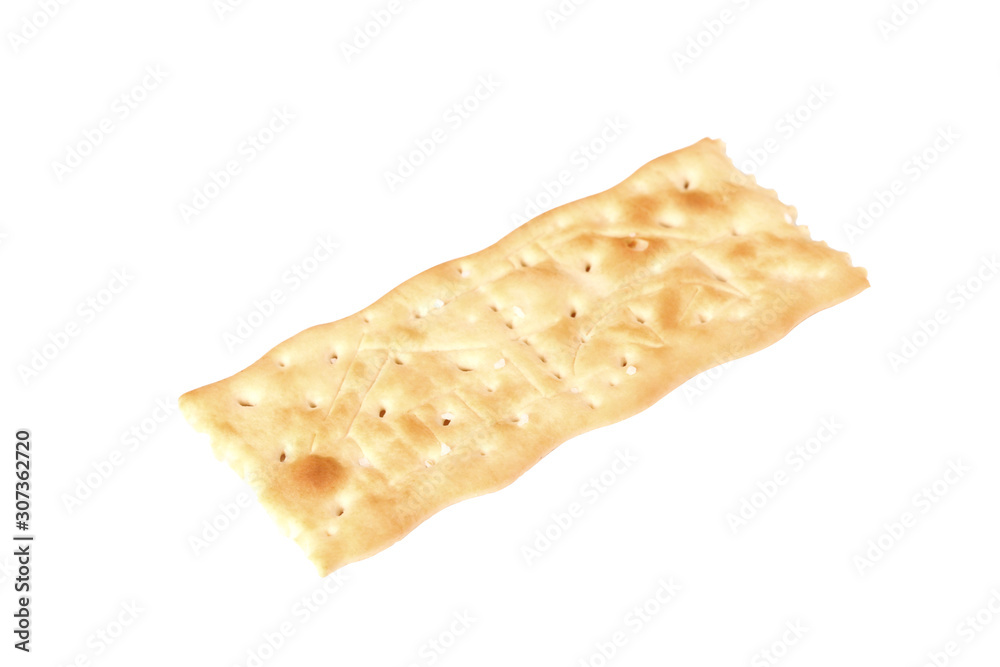 bread cracker isolated on white background with clipping path and copy space for your text bread cracker isolated on white background with clipping path and copy space for your text