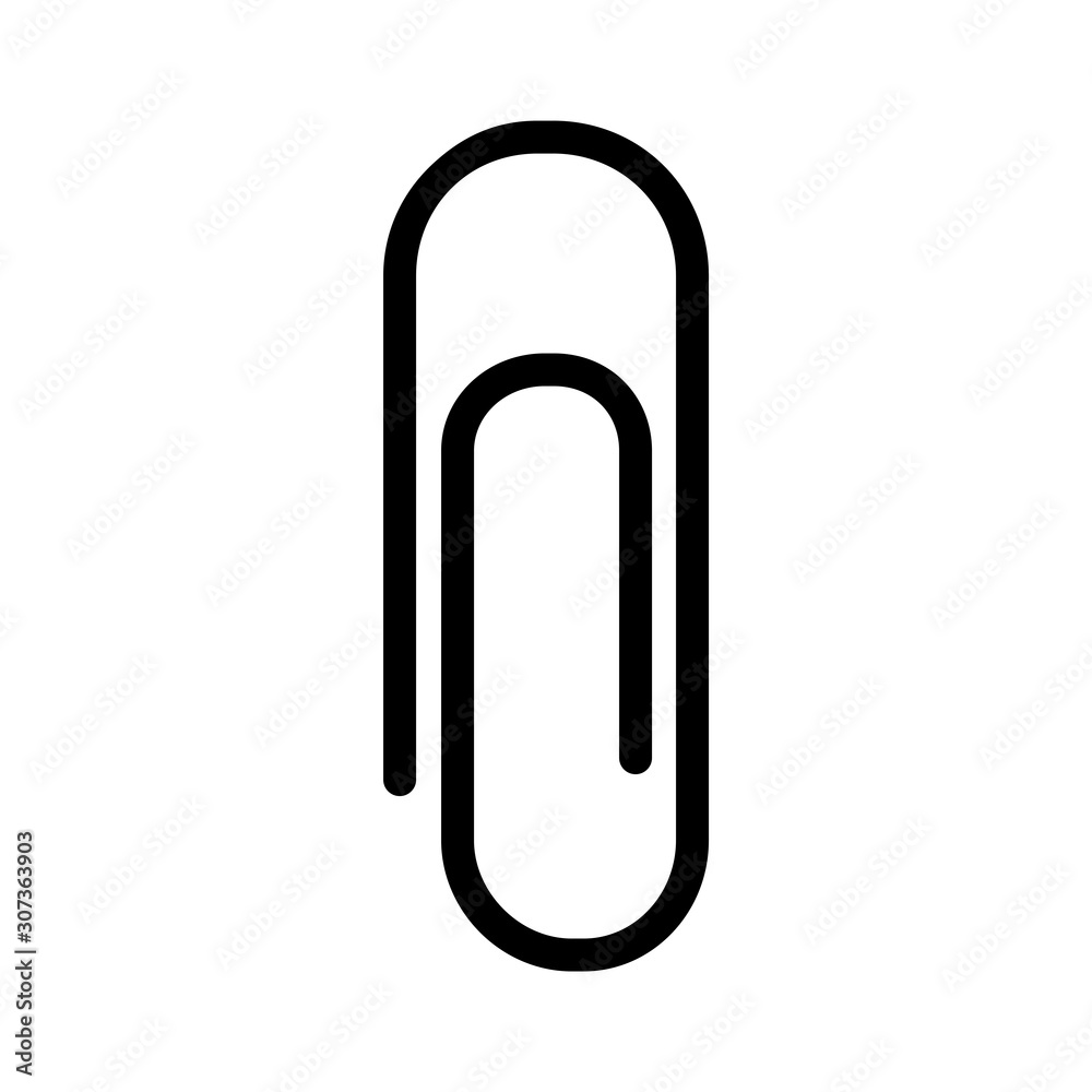 paper clip - stationary icon vector design template paper clip - stationary icon vector design template