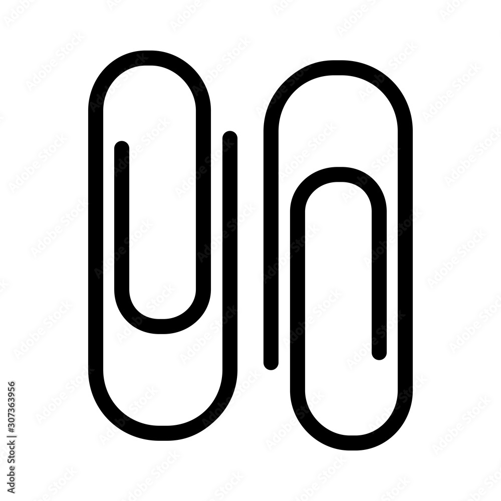 paper clip - stationary icon vector design template paper clip - stationary icon vector design template