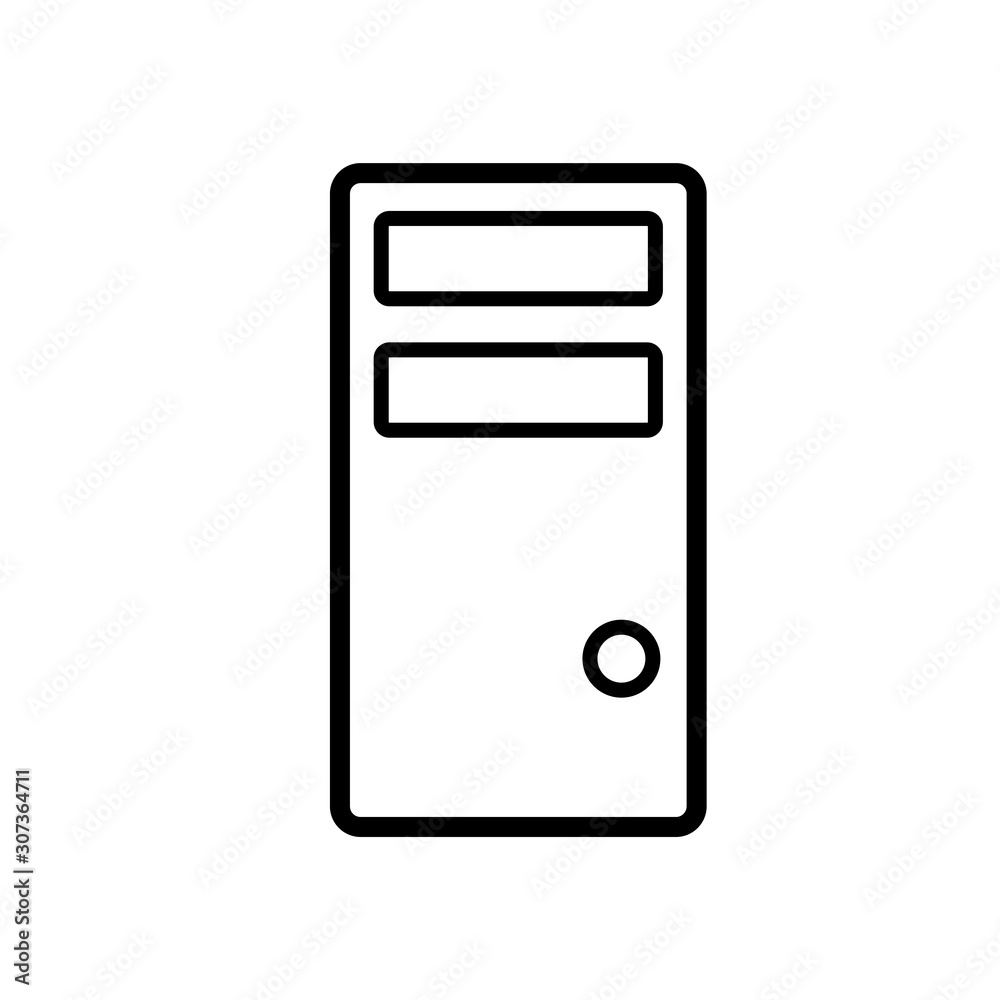 computer - cpu icon vector design template computer - cpu icon vector design template