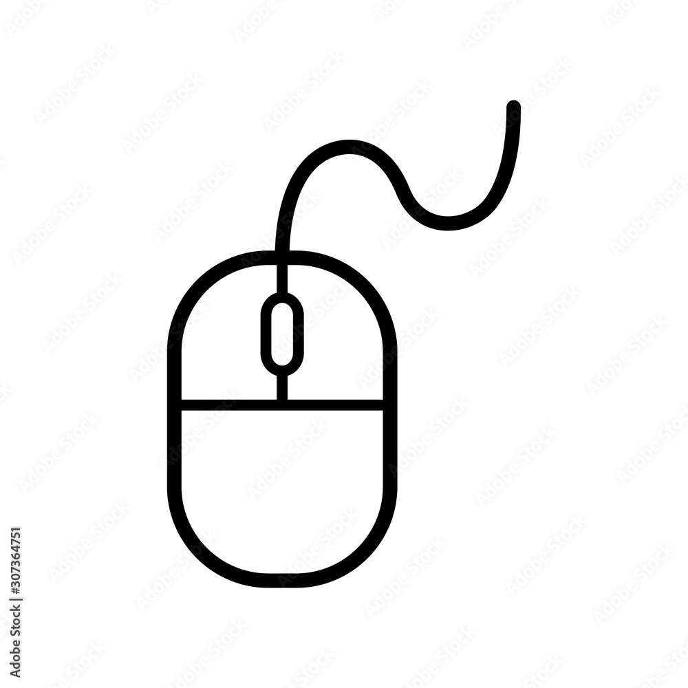 mouse computer icon vector design template mouse computer icon vector design template