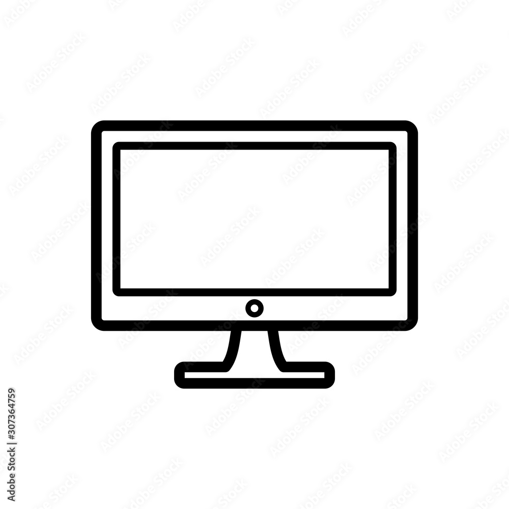 monitor - device icon vector design template monitor - device icon vector design template