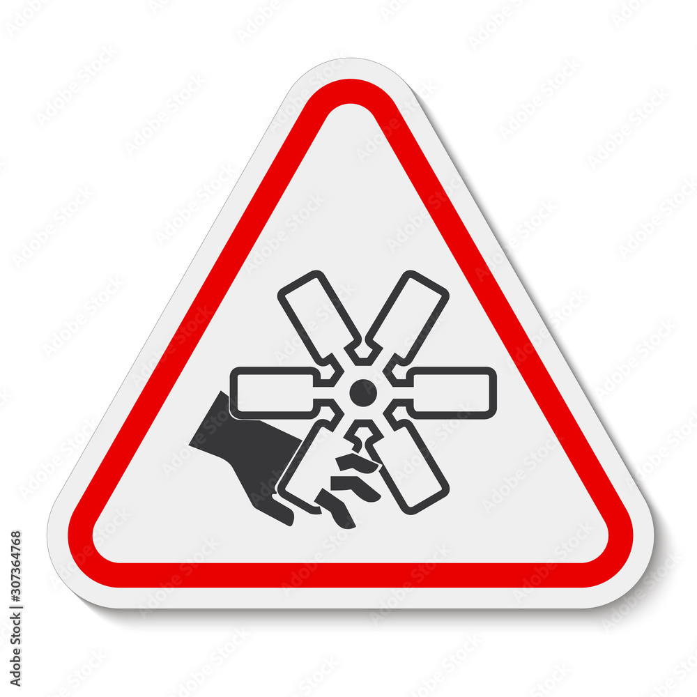 Cutting of Fingers Or Hand Engine Fan Symbol Sign Isolate on White Background,Vector Illustration Cutting of Fingers Or Hand Engine Fan Symbol Sign Isolate on White Background,Vector Illustration