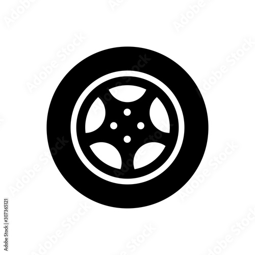 wheel - car wheel icon vector design template