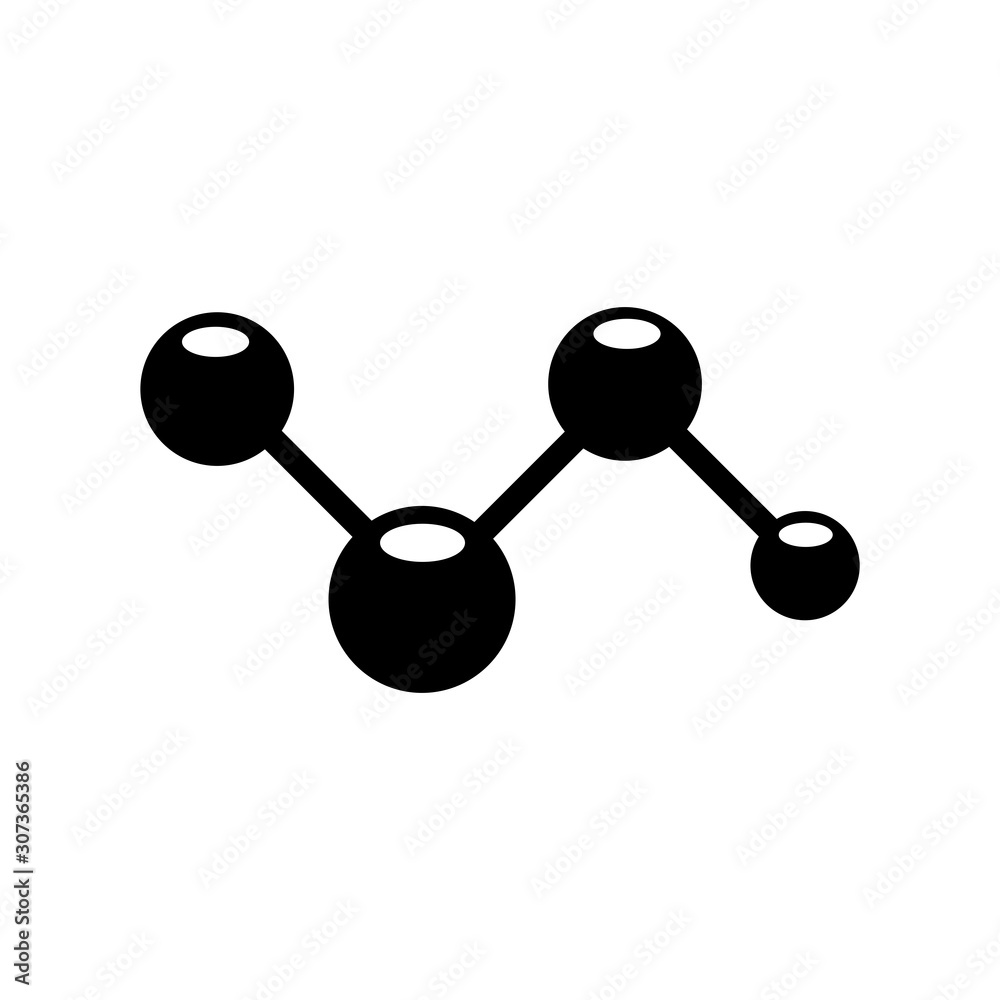 molecular - atom icon vector design template molecular - atom icon vector design template