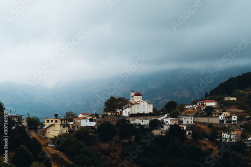 Mountain village in Crete photo