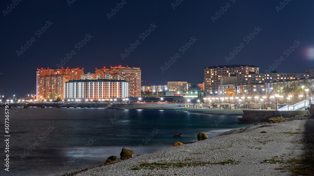 Naklejka premium city at night