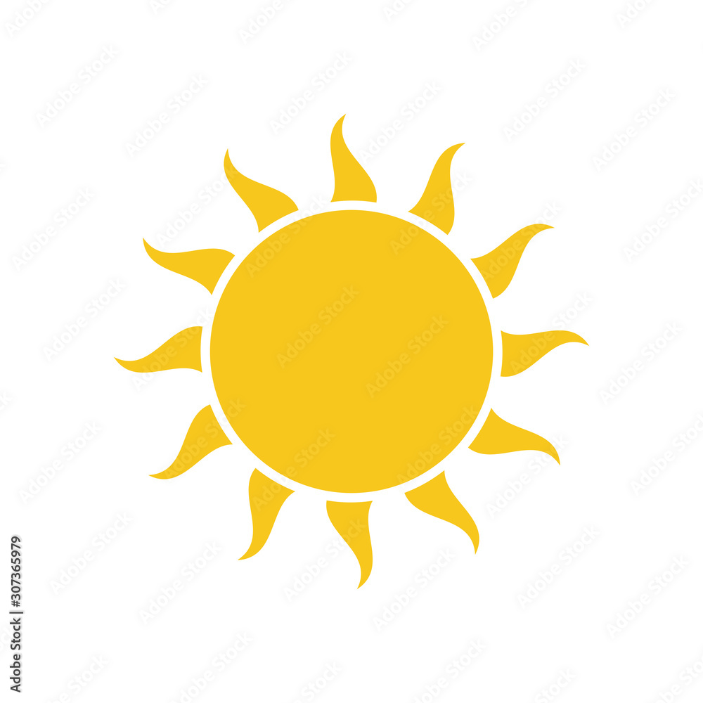 sun icon vector design template sun icon vector design template