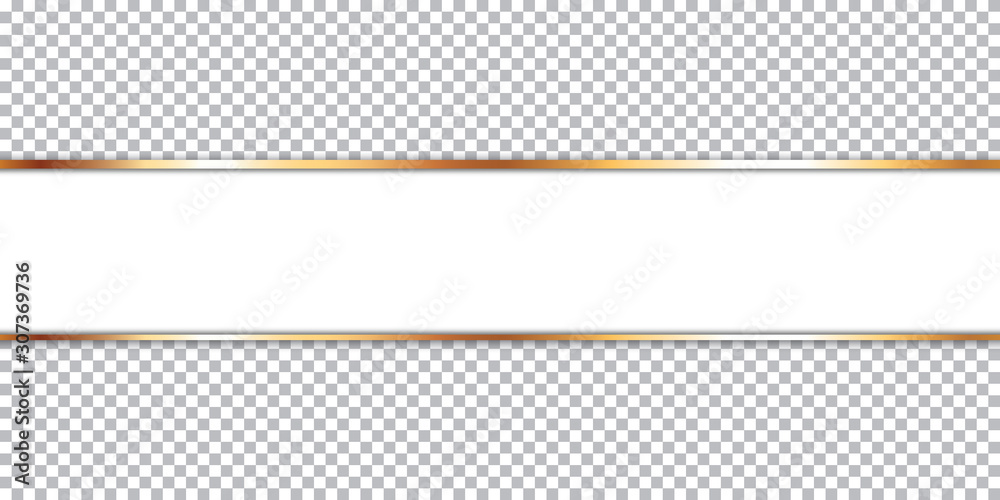 white ribbon banner on transparent background Stock Vector | Adobe Stock