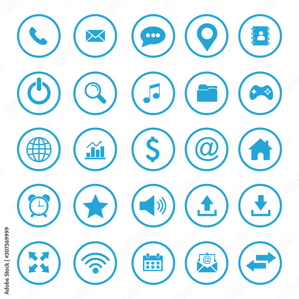 website icon set vector design symbol website icon set vector design symbol