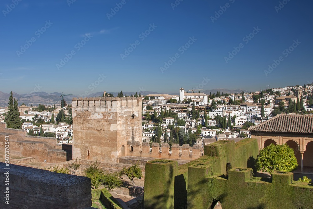  view from the mountain to Granada