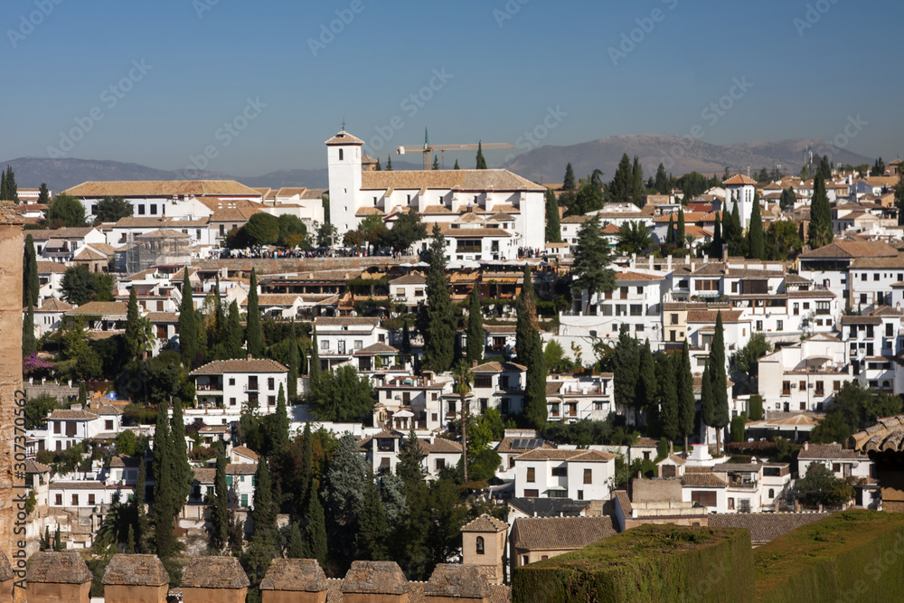  view from the mountain to Granada