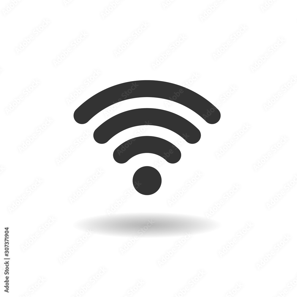 WIFI Black Icon isolated Vector Illustration of wifi sign Wireless Network Connection Signal Symbol eps 10 WIFI Black Icon isolated Vector Illustration of wifi sign Wireless Network Connection Signal Symbol eps 10