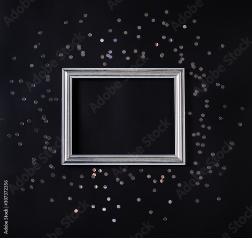 Abstract festive background with frame.