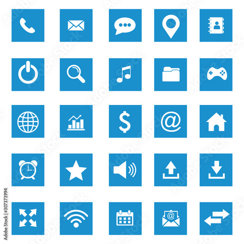 website icon set vector design symbol