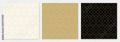 Background pattern seamless geometric line abstract gold luxury color vector. Christmas background.
