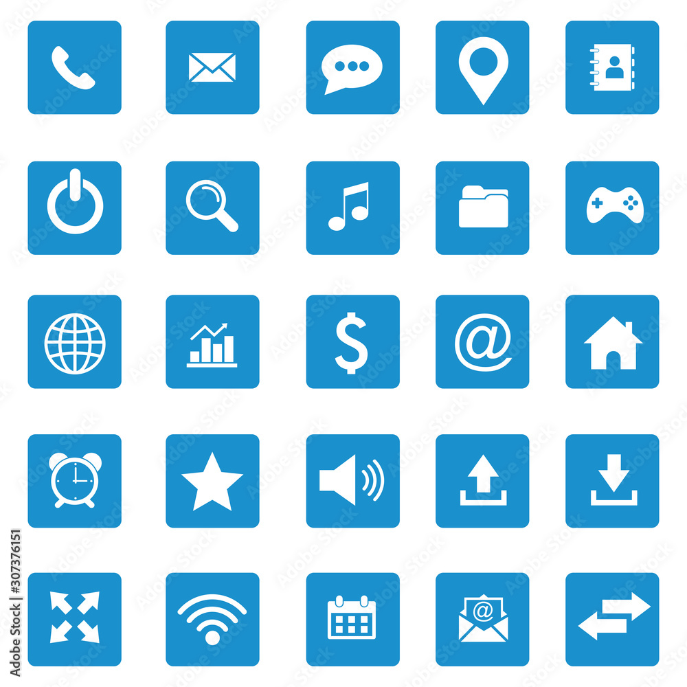 website icon set vector design symbol