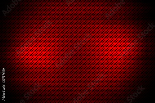 red geometric pattern. metal background and texture.