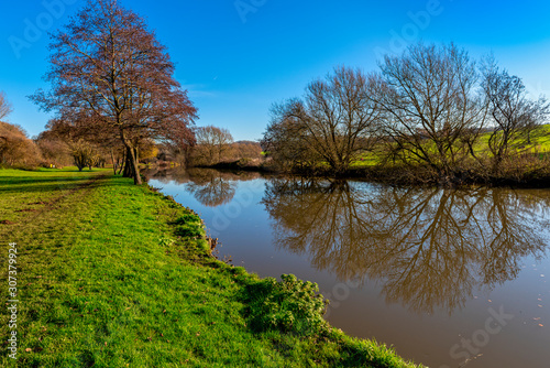 River Medway in Kent  England near Teston  Maidstone