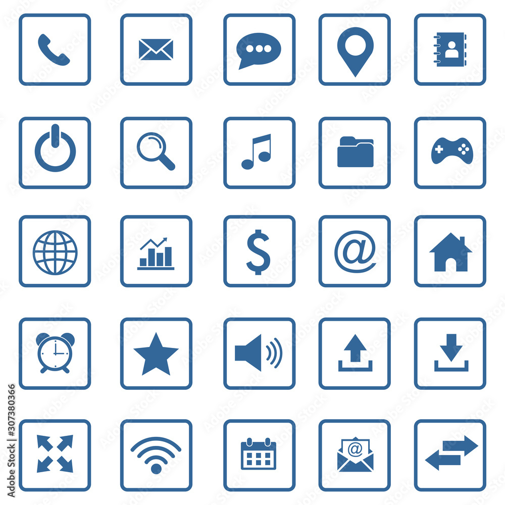 website icon set vector design symbol website icon set vector design symbol