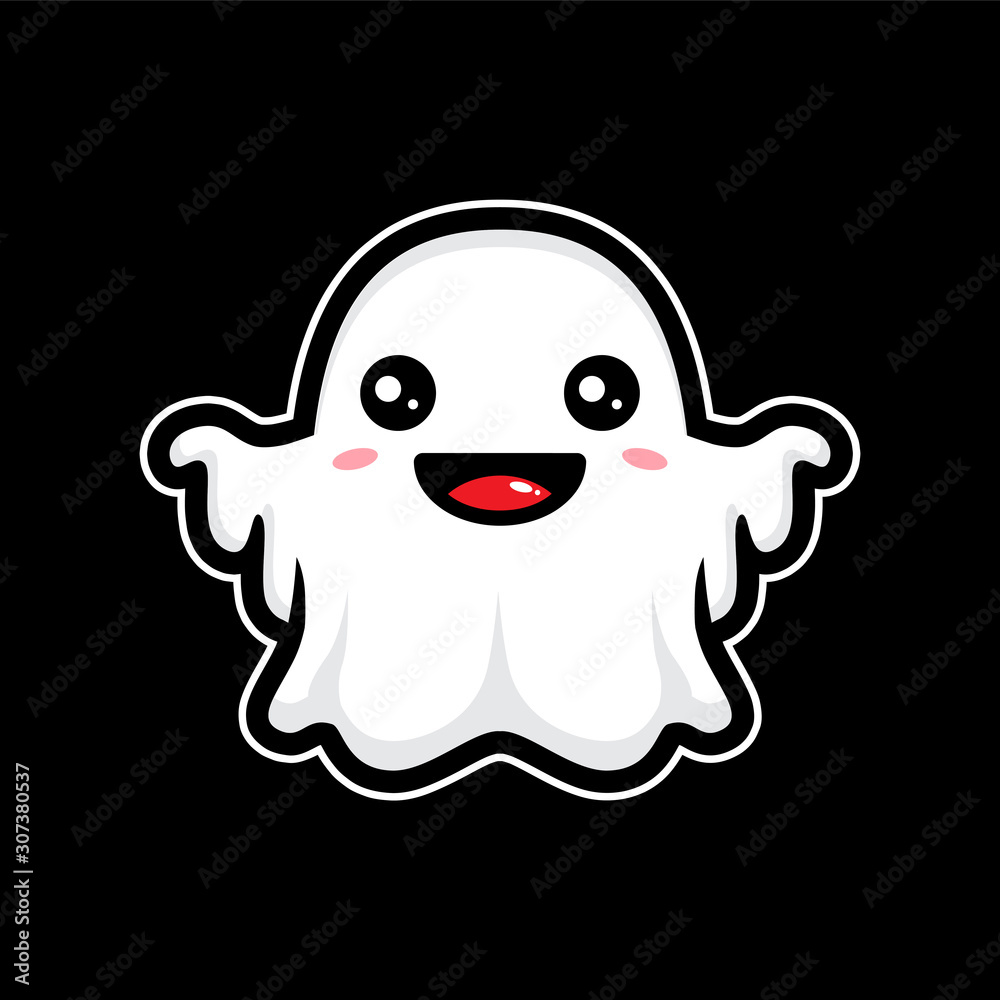 cute ghost vector design cute ghost vector design