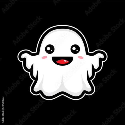 cute ghost vector design