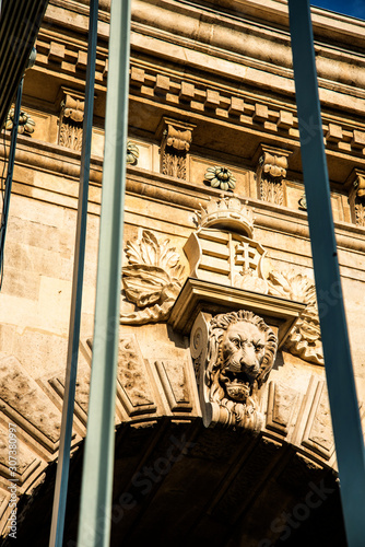 Budapest the Capital city of Hungary is divided by the River Danube.The Chain Bridge opened in 1849 was designed by UK engineer William Tierney Clark