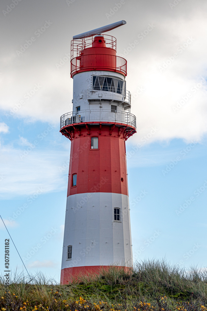 Roter Leuchtturm Insel Borkum, Reise Nordsee Deutschland Roter Leuchtturm Insel Borkum, Reise Nordsee Deutschland