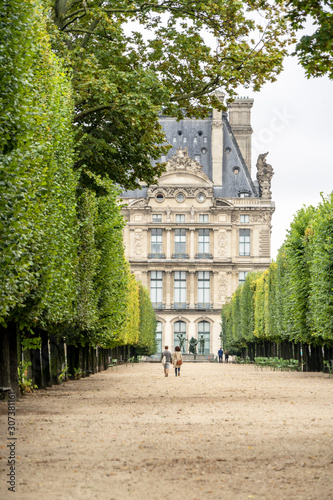Canvas Print Tuileries gardens in the city Paris