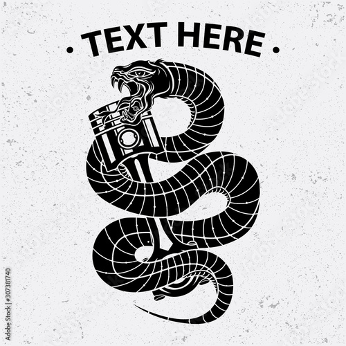 snake and piston shirt design