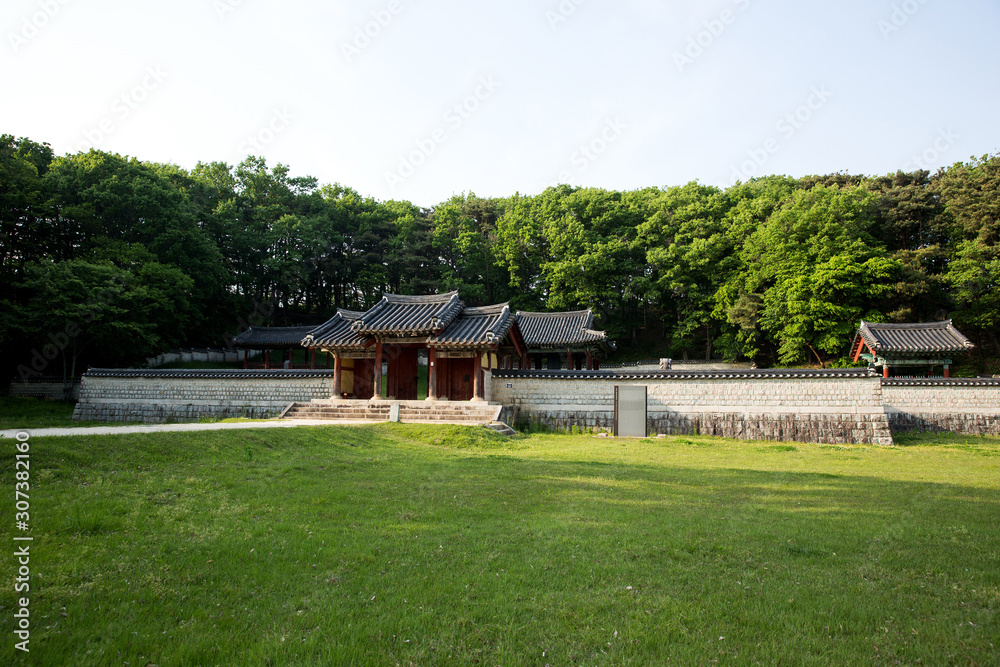 Hwangsan Battle Monument Site in Namwon-si, South Korea.