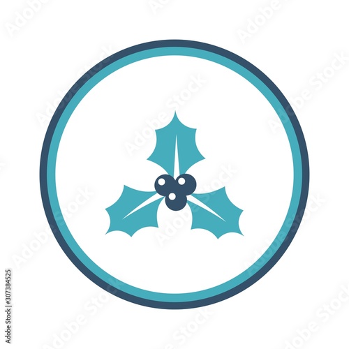 holly creative icon. From Christmas icons collection. Isolated holly sign.