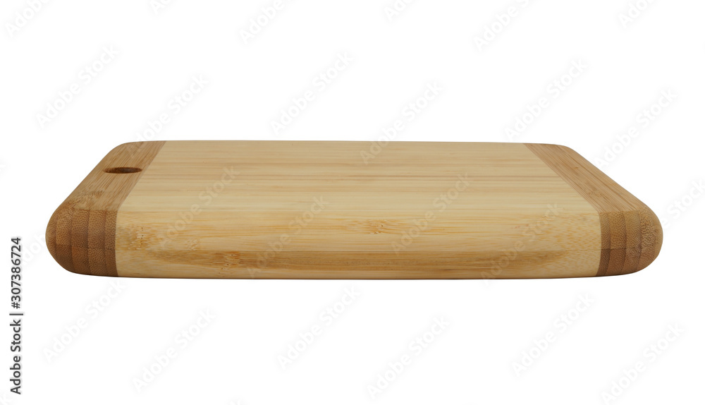 Wooden cutting board isolated on white background Wooden cutting board isolated on white background