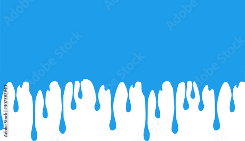 Artistic blue watercolor splash effect isolated on transparent background.