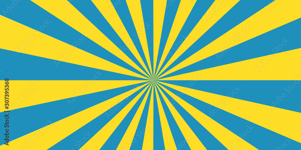 Geometric line design Blue and yellow Stripes shine like the sun. Geometric line design Blue and yellow Stripes shine like the sun.