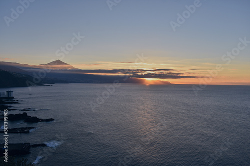 sunset on the island of Tenerife overlooking the Teide © PriscilaGher