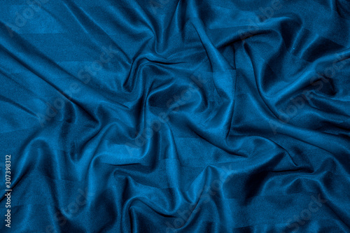 Blue Cloth background with soft.