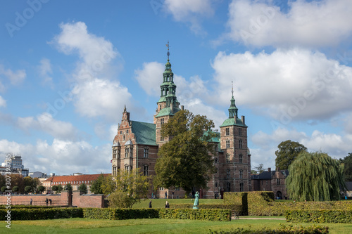 Photography Historic Rosenborg Castle under Blue Skies in Copenhagen