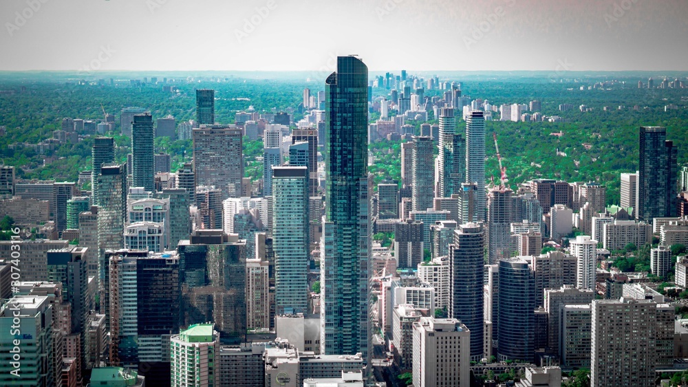 Green Toronto Skyline